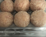 Foto del paso 4 de la receta: Albóndigas de pollo con fideos cristal y salsa de verduras