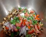 A picture of step 1 of Chana Jor Garam Chaat / Black Chickpea Flakes Chaat.