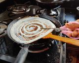 A picture of step 2 of Crispy cap dosa.