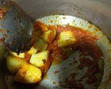 A picture of step 1 of Mutton Karahi akni.