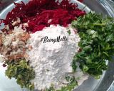 A picture of step 1 of Jowar-Beetroot Pancake.