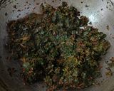 A picture of step 3 of Lal Saag Bhaja/Amaranth.