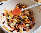 A picture of step 5 of Nan's Confetti Salad.
