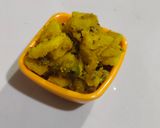 A picture of step 5 of Papaya sambhara.