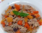 Foto del passaggio 5 della ricetta Stracciata di carne tritata e peperoni