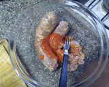 Foto del paso 3 de la receta: Vacío relleno con chorizo y hongos con papas