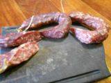 Chorizos de cerdo casero