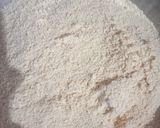 A picture of step 1 of Besan laddu.