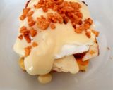 A picture of step 5 of My poahed Egg, Hallumi and Bacon Crisp. 👍.