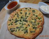 A picture of step 8 of Keto Garlic Bread with almond flour   نان سیر با آرد بادام.