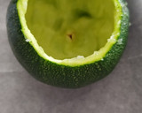 Foto del paso 1 de la receta: Calabacines redondos rellenos