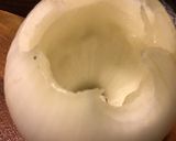 A picture of step 1 of California Farm Stuffed Baked Onions.