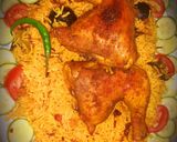 A picture of step 9 of Chicken Machboos.