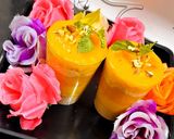 A picture of step 7 of Mango custard pudding 🥭🥭.