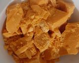 A picture of step 1 of Orange jujips Stuffed Chocolate.