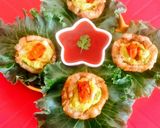 A picture of step 7 of Plantain Baskets Topped with Guacamole & Chicken Tikka.