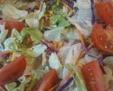 A picture of step 2 of Salad with Buffalo Pulled Pork.