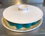 Une image de l'étape 7 de Flan pâtissier à la vanille et pêches de vigne pâte brisée vanille.