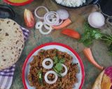 A picture of step 9 of Veg Keema Masala.