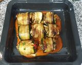 Foto del paso 4 de la receta: Rulos de calabacín rellenos