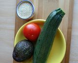 A picture of step 2 of Zucchini and quinoa salad.