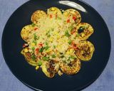 Foto del paso 3 de la receta: Calabacín a la plancha a las tres delicias rápido