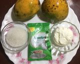A picture of step 1 of Calcium loaded Mango Yoghurt.