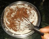 A picture of step 6 of Butterscotch rajbhog ice-cream chocolate cake.
