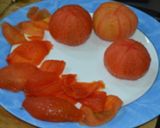 Foto del paso 1 de la receta Tostas de tomate confitado y pollo
