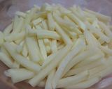 A picture of step 1 of Salad French Fries.