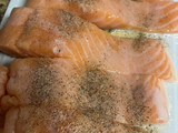 Baked Salmon Foil dengan sayuran