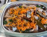 A picture of step 16 of Marinated Herring with Red Onions and Carrot Kari-Style.