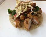A picture of step 14 of Sonoran-Style Battered Shrimp Tacos and Stuffed Jalapeños with Smoked Marlin.