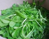 Hình bước làm 1 của món Canh cải con nấu thịt vai xay
