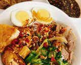Hình bước làm 2 của món Bún nước tương