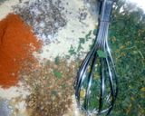 A picture of step 1 of Piyaz k pakory.