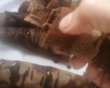 صورة لخطوة 2 من وصفة رولات الويفر المقرمشه بالكاكاو