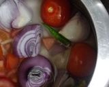 A picture of step 1 of Matar paneer.
