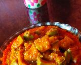 A picture of step 3 of Mango pickle.