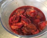 Une image de l'étape 1 de Compote de pêches de vigne à l'orange sanguine.