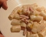 A picture of step 6 of Mezze Maniche with Lemon and Ham.