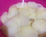 A picture of step 1 of Aloo Ke Pakoray.
