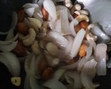 A picture of step 1 of Nawabi Paneer.
