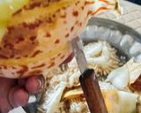 A picture of step 1 of Delicious unique healthy muskmelon dry fruit halwa.