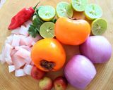 Foto del paso 1 de la receta: Cebiche de Pescado con Kaki y Camu Camu👍🇵🇪