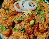 A picture of step 11 of Kashmiri Dum Aloo 🤤.