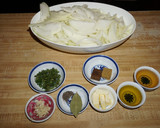 A picture of step 1 of Onion soup.