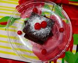A picture of step 10 of Brownie/chocolate sponge.