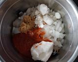 A picture of step 1 of Creamy Arbi Curry.