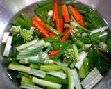 รูปขั้นตอนการทำที่ 2 ของ ไก่ผัดต้นหอม